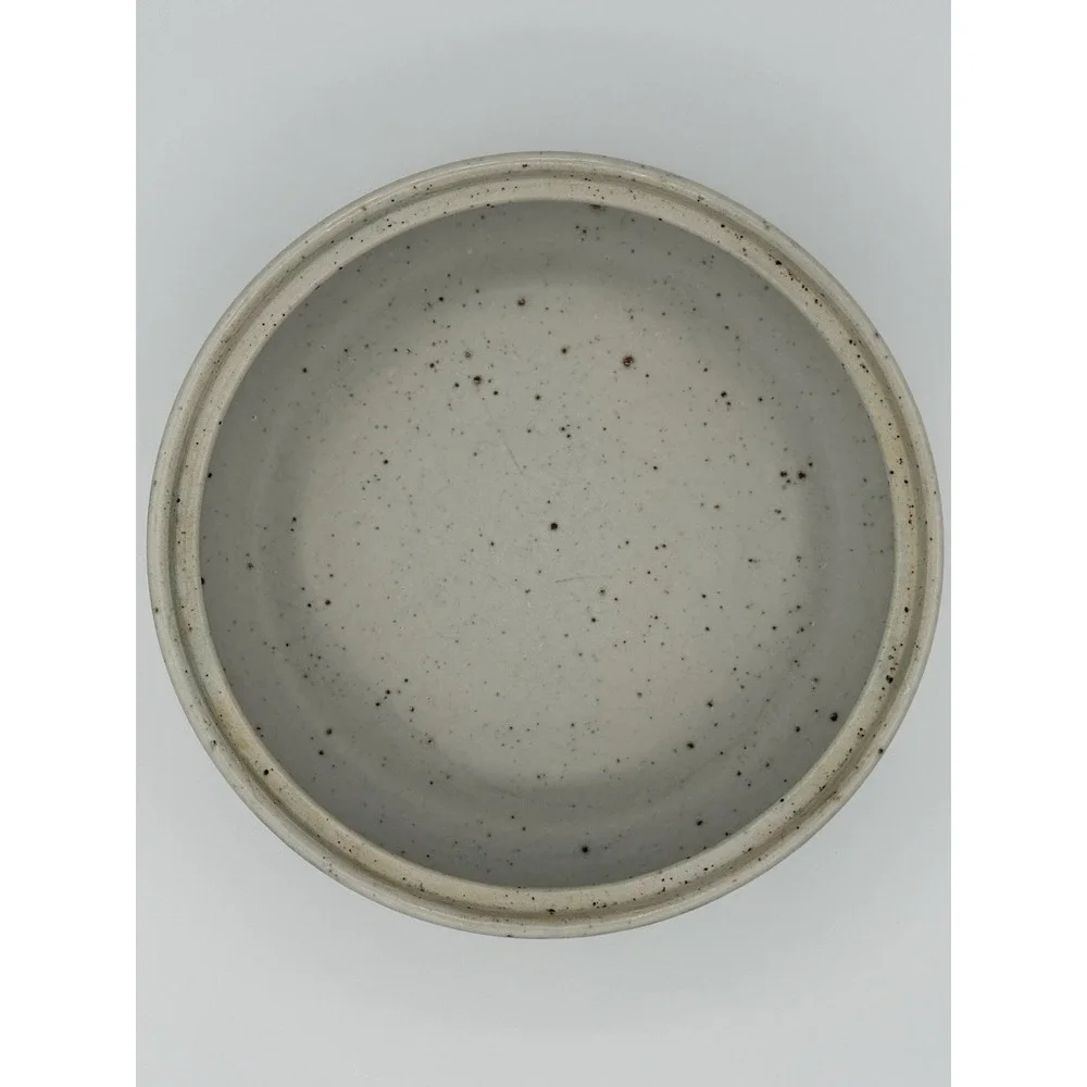 Vintage Japanese Stoneware Casserole Otagiri Style Blue Brown Ribbed Fork MCM
